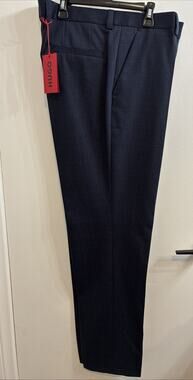 HUGO Boss Tom 224X Dress Pants Men 38R Blue Wool Blend Modern Fit NWT 50488691